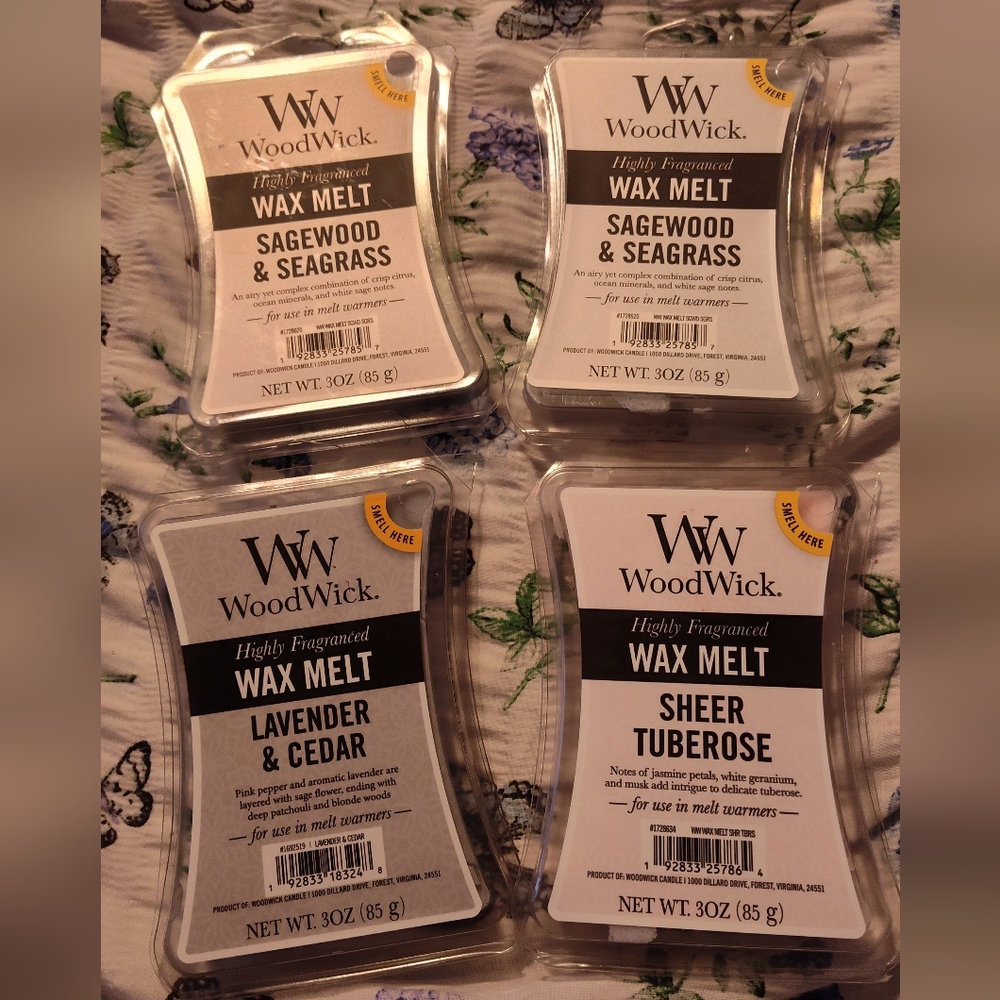 NEW! WoodWick Wax Melts Bundle (4pks)